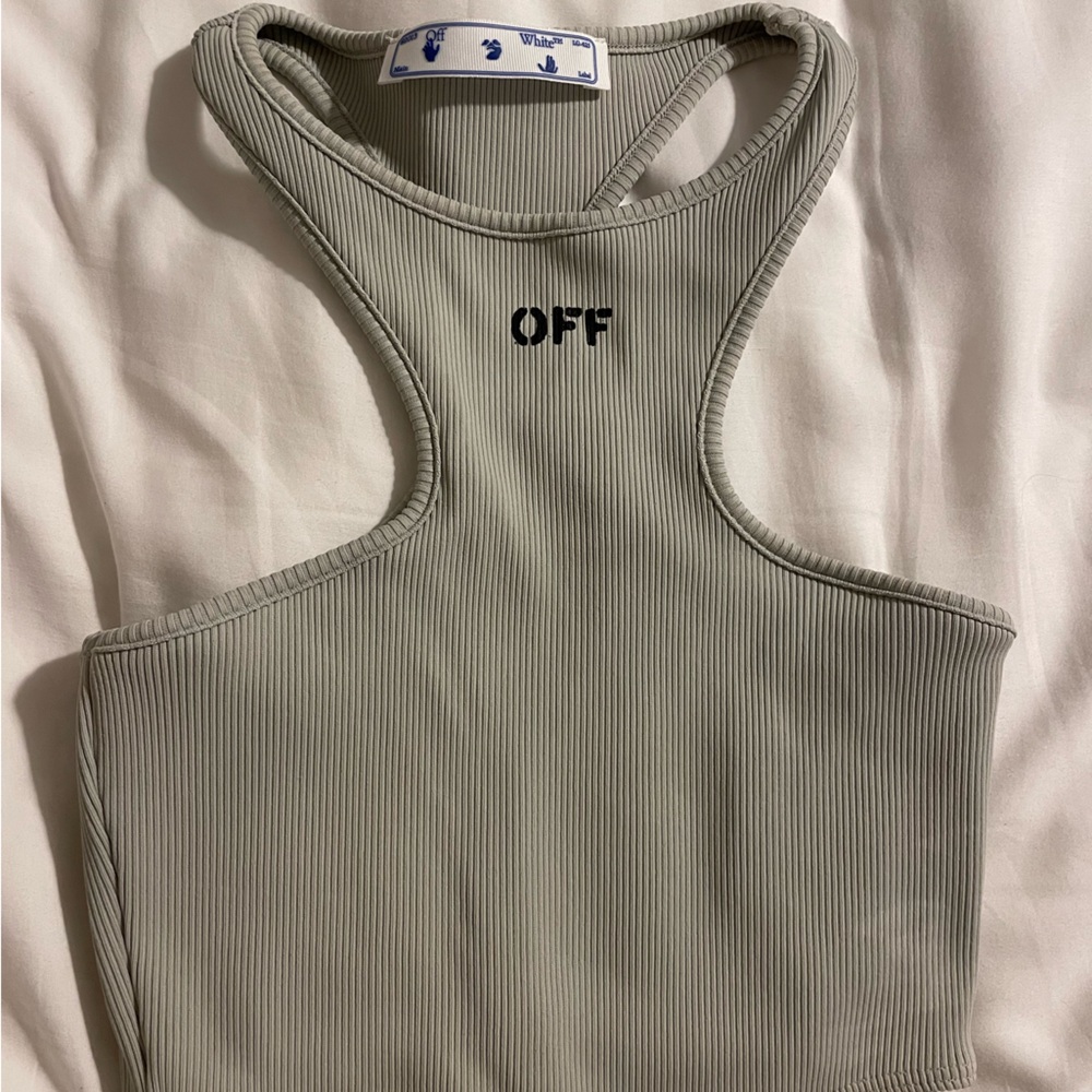 Off-White Rowing Tank Top in Grey